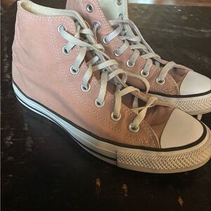 Converse Light Pink High-Top Sneakers